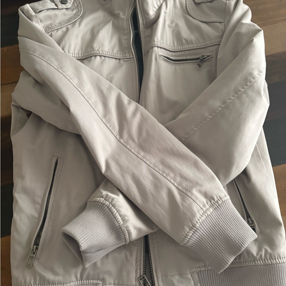 Zara Light beige Bomber Jacket